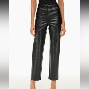NWT Artizia The Melina Pant - Black Leather
